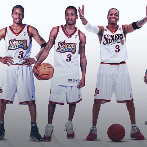 艾弗森职业生涯的17件球衣,哪几件是陪伴你青春的颜色