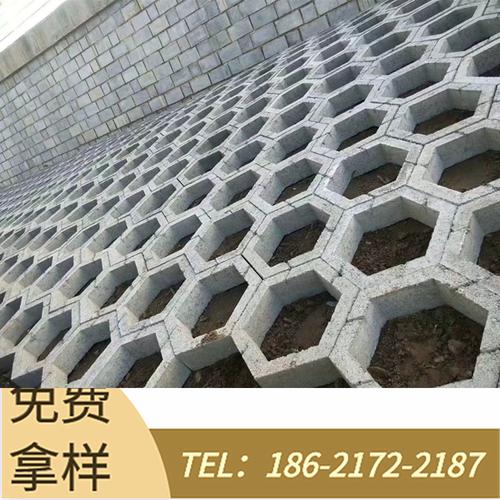 六角砖 六棱转 六角空心生态植草护岸砖 六角景观河道公路护坡砖