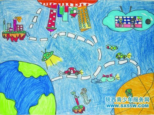 小学科幻画4k纸画大全图片