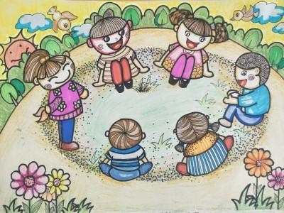 儿童画卡通画绘本馆