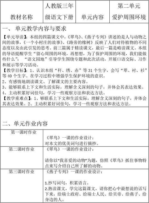 最新单元作业设计