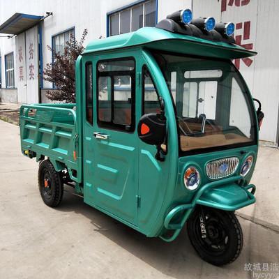 浩越/彪牌60v1000w 电动三轮车半封闭式带棚载客拉货农用家用代步车