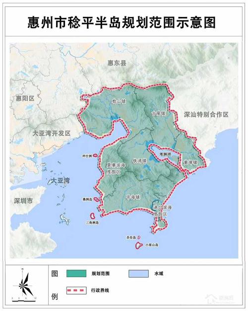 稔平半岛位于惠州市惠东县东部沿海,由稔山,吉隆,黄埠,铁涌,平海5个镇
