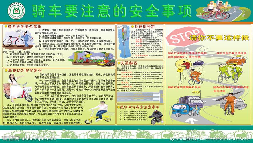 骑车要注意的安全事项图片