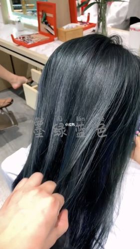 上海染发设计 墨绿蓝色 重要是不用漂色_发色_染发_显
