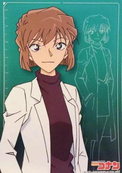灰原哀漫画高清壁纸背景头像自截怪盗基德柯南柯哀手绘sherry签名gif