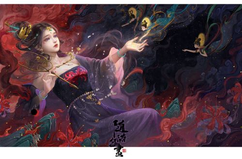 国风插画|来自中国笔下的古风美人与神明,壁纸头像