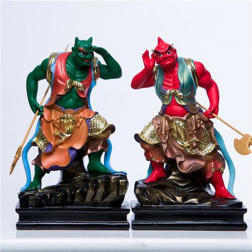 寸千里眼顺风耳神像千里眼顺风耳将军左右护法树脂佛像神像摆件 12