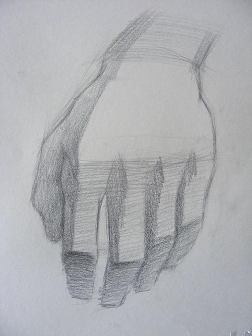 初学者素描画手步骤图