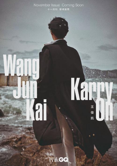 王俊凯《智族gq》11月刊封面预告 海边穿着黑色风衣的少年,背影就足矣