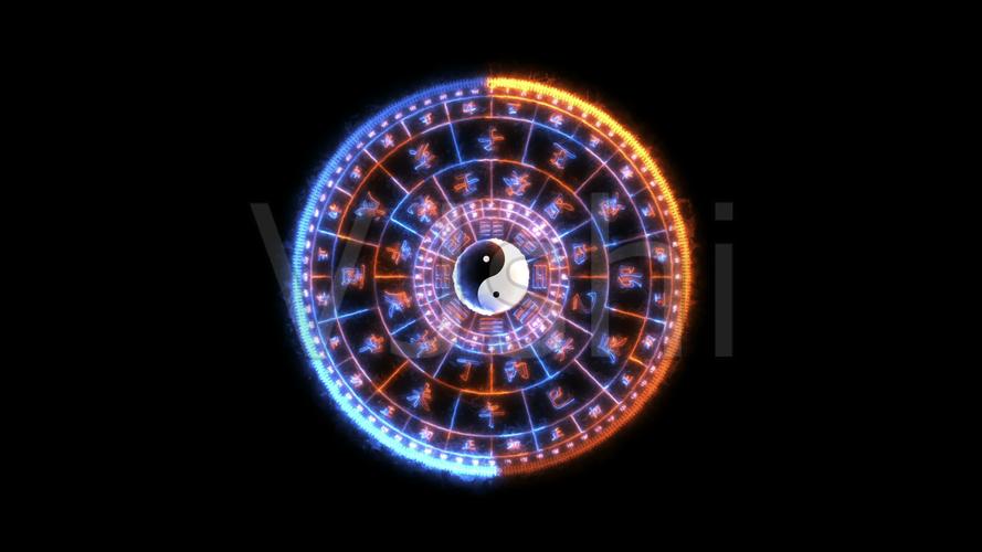 4k八卦图_4000x2250_高清视频素材下载(编号:2965372)