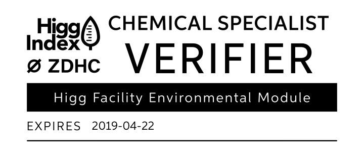 higg index fem chemical specialist verifier