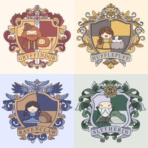 哈利波特四学院院徽壁纸 头像 朋友圈封面_壁纸_朋友圈_哈利波特_头像