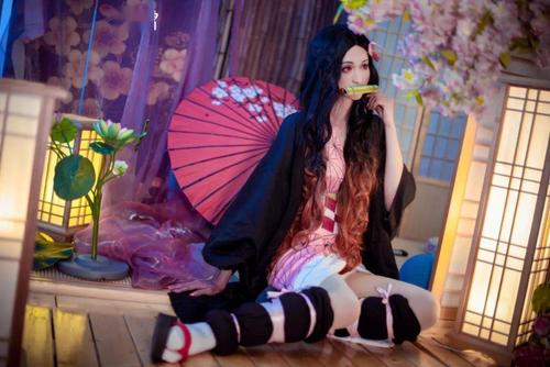 cosplay特辑丨《鬼灭之刃》祢豆子cos