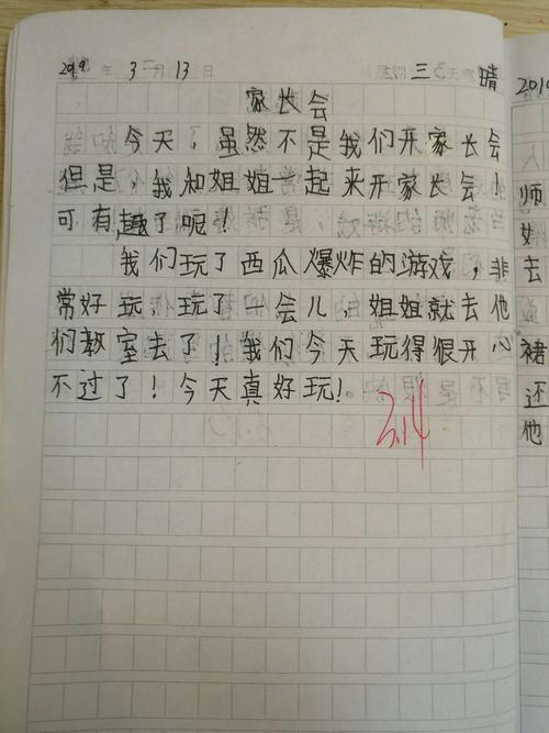 三年级孩子日记这样写:每一天都有一个故事