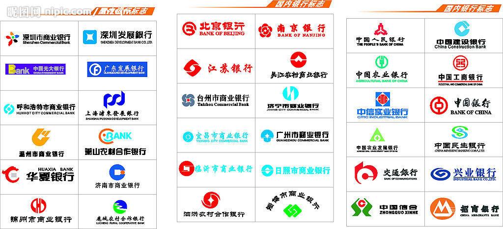 银行标志大全设计图__企业logo标志_标志图标_设计图库_昵图网nipic.