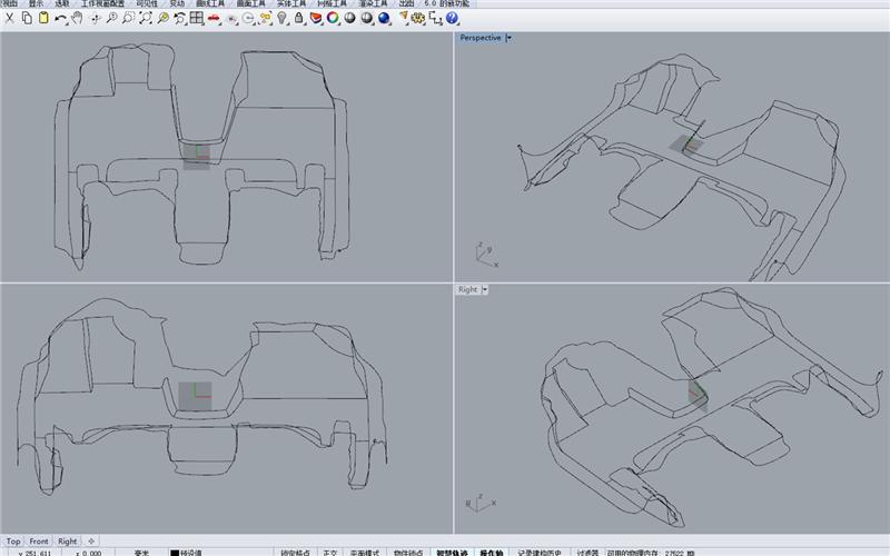获取可以用于生产裁剪的二维线轮廓图