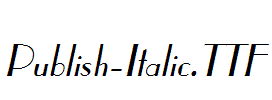 publish-italic.ttf免费下载