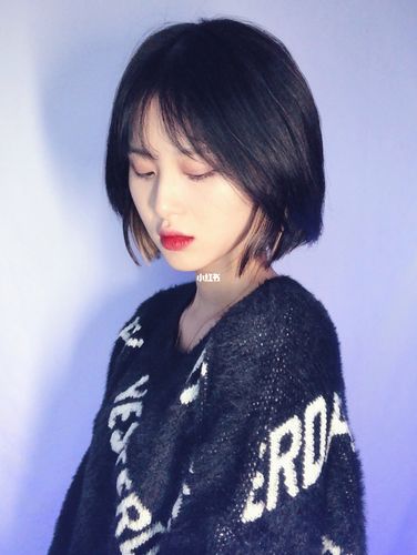 酷女孩—-短发/挂耳染_酷女孩_发型_短发女生_理发_拉直_发型分享