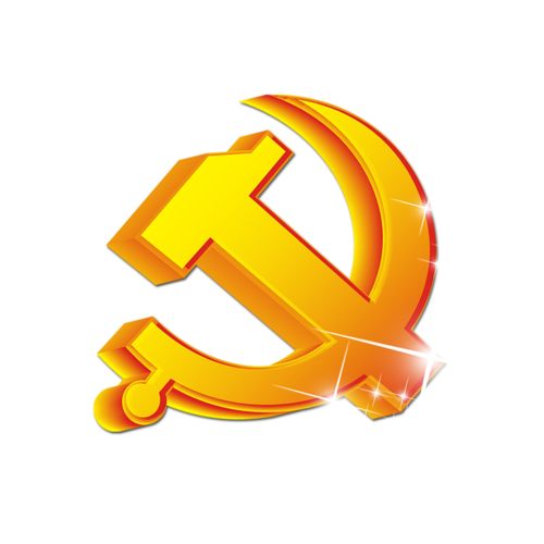 金属光泽党建党徽素材