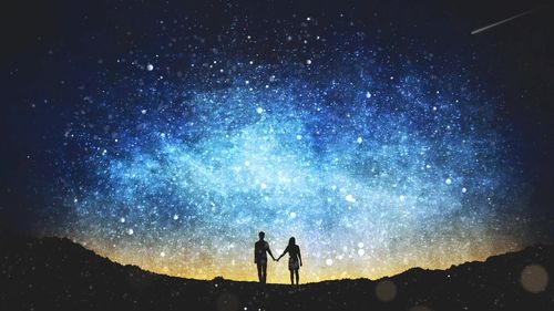 星空情侣led背景