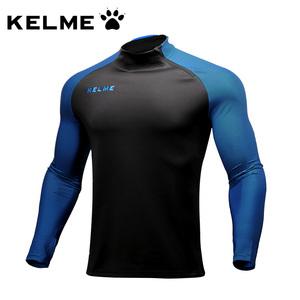 kelme卡尔美运动服足球出场服运动长袖半拉链针织训练夹克3871301