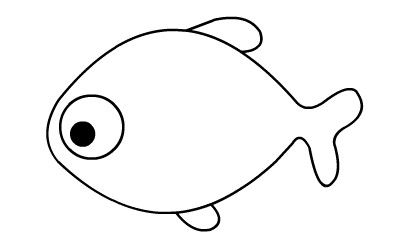 简笔画鱼的画法简笔画动画教程之鱼的绘画分解步骤3