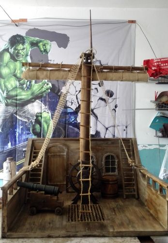 海盗船甲板制作配套1/6兵人