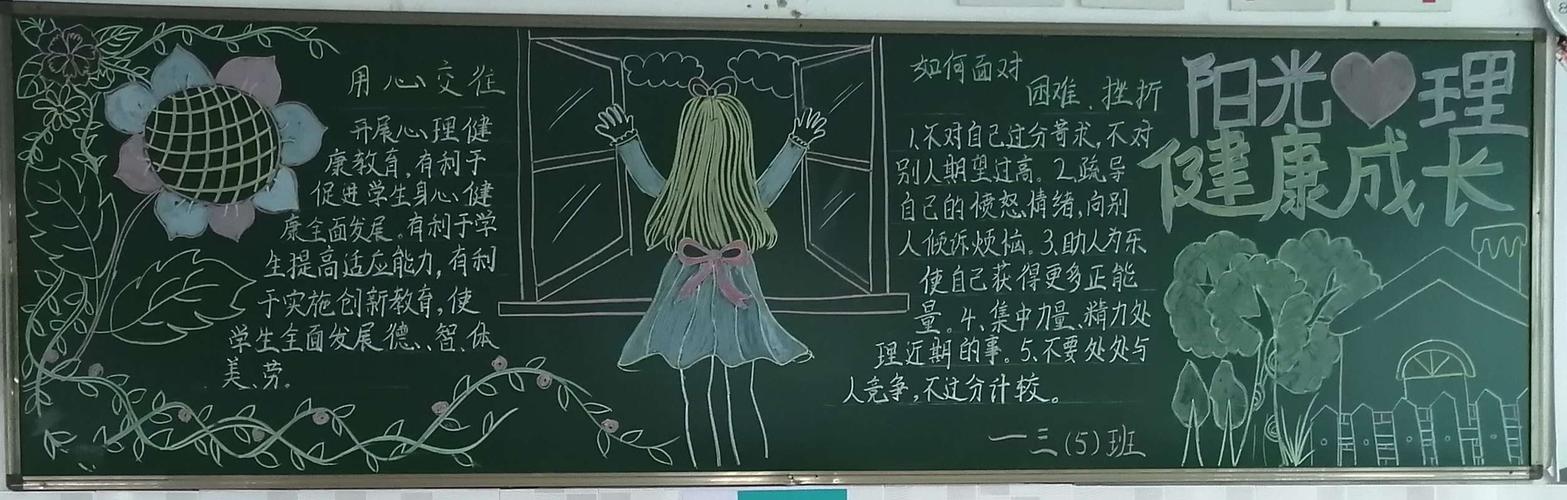 东园学校"健康心灵感恩校园"主题黑板报评比