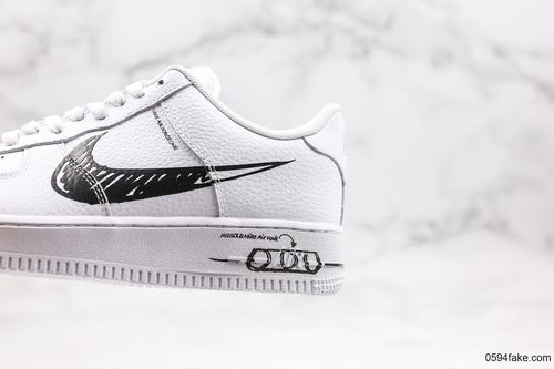air force 1 schematic white black sketch纯原版本低帮空军一号二