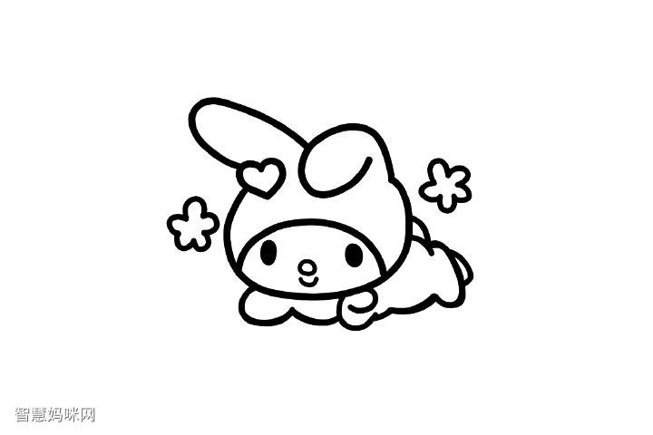 美乐蒂简笔画画法