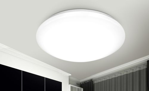 led圆形吸顶灯走廊卧室阳台防蚊超透a料加厚灯罩配件空壳不含光源