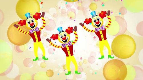 快乐小丑跳舞愚人节背景