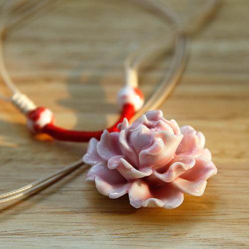 朗品隽逸 陶瓷挂件 花