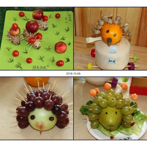 水果和牙签组合变成小刺猬!