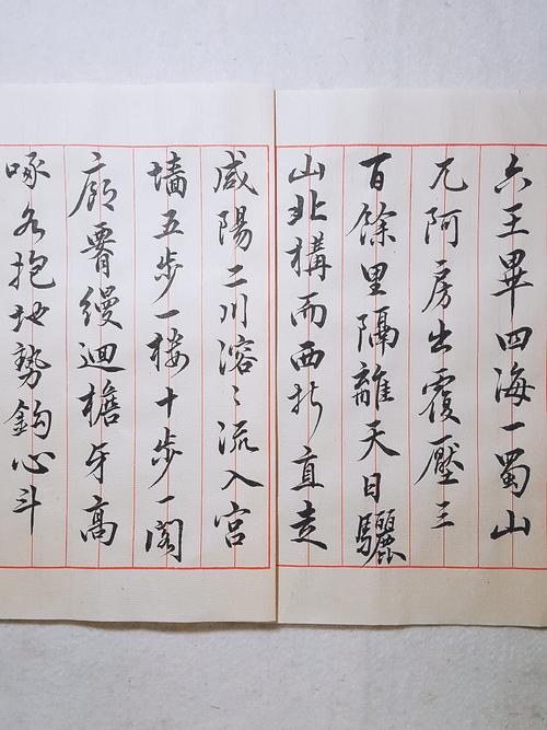 近期的练字存档,杜牧《阿房宫赋》全文.