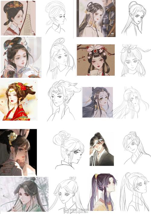 古风插画嘴巴的基本画法