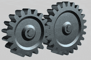 齿轮的主轴相互平行的时候我们叫做平行轴齿轮传动,也叫圆柱齿轮传动