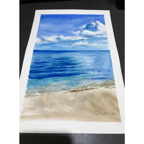 分享6015近期水彩风景画作6015 94关于大海·关于从前 94