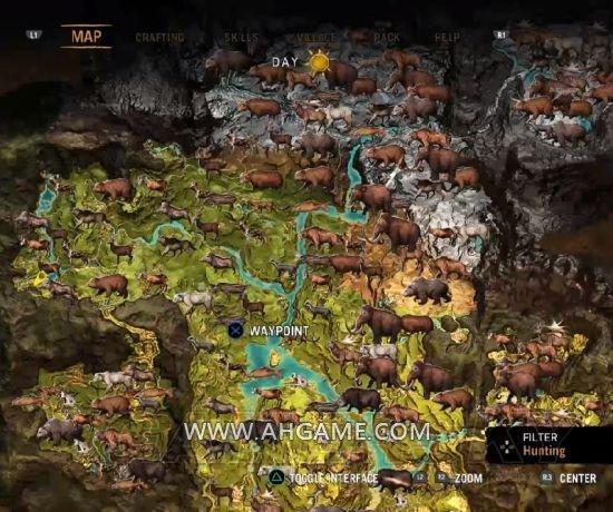 孤岛惊魂原始杀戮稀有动物地图位置一览