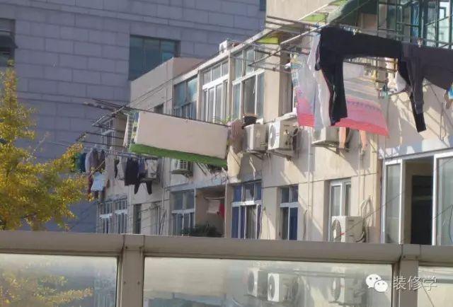 没阳台他们怎么晾衣服的