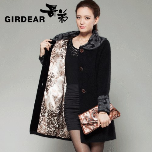 2013秋冬装新款哥弟韩版修身女装貂绒大衣貂绒衫貂绒毛衣外套 女