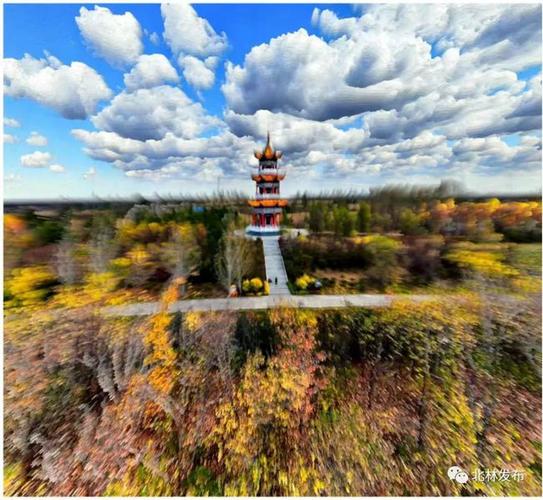 风吹云动十月天航拍绥化风光