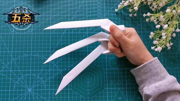 霸气的金刚狼爪子,简单好玩不伤人,手工折纸教程视频