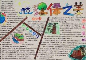西溪湿地公园的手抄报