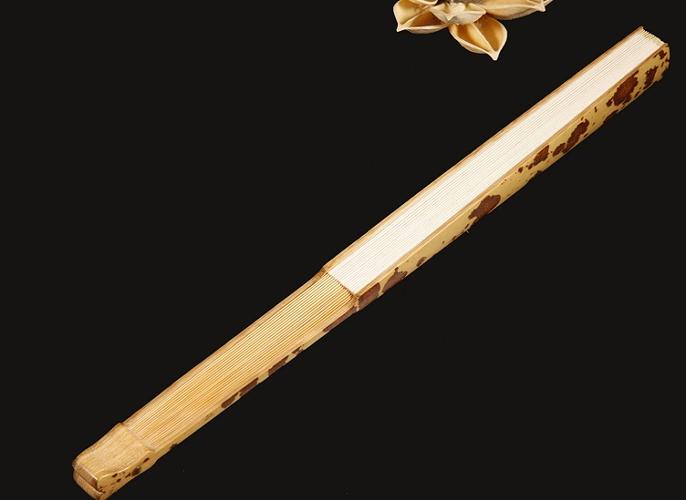 极品云南红湘妃竹折扇