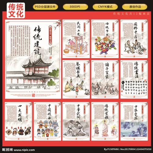 中国传统文化 传统文化挂画图片