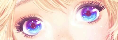 二次元 眼睛 紫色 星空 美丽 眼泪 幽邃 意境 少女系列