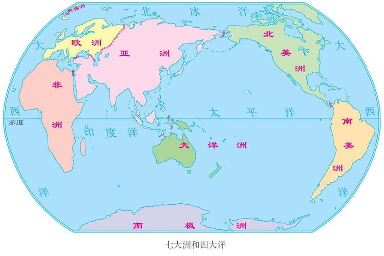 四大洋周围的邻居分别是哪几个大洲?(地理科的题目)