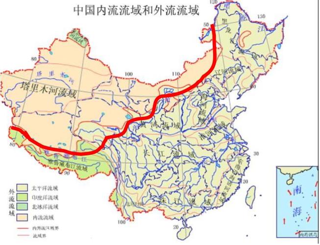 我国外流河与内流河东段分界线